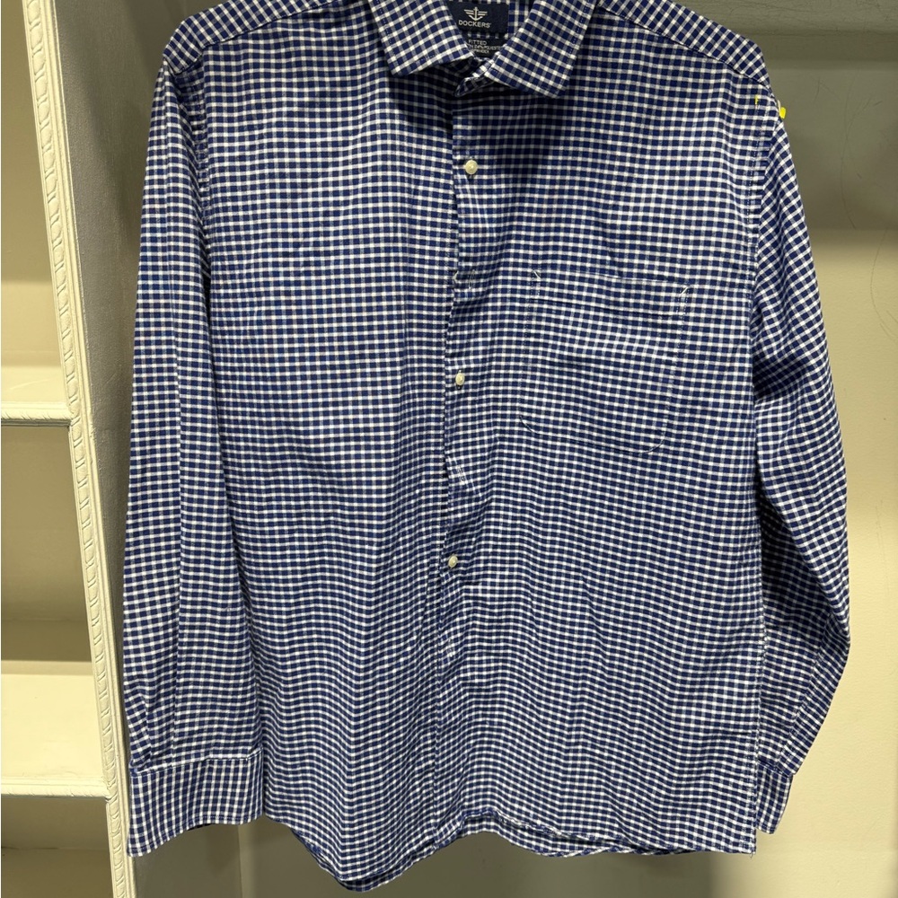 Docker Long Sleeve Button Down Man’s Fitted Shirt